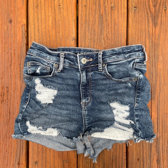 Dark Blue American Eagle Jean Shorts - Picture 1 of 2